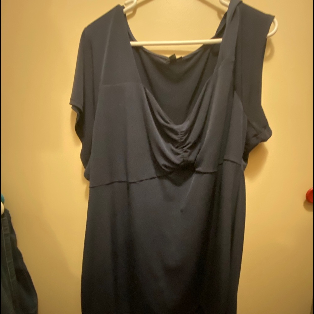 Torrid blue shirt.